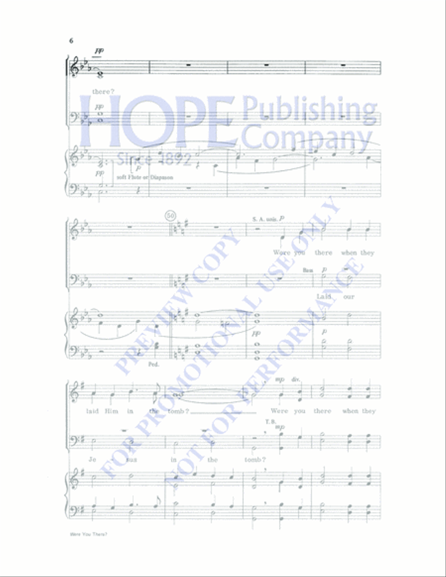 Were You There? 4-Part scores gallery preview page 6