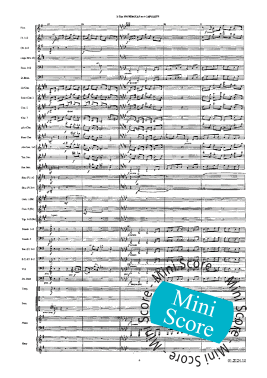 Romeo and Juliet Romeo and Juliet Concert Band scores gallery preview page 10