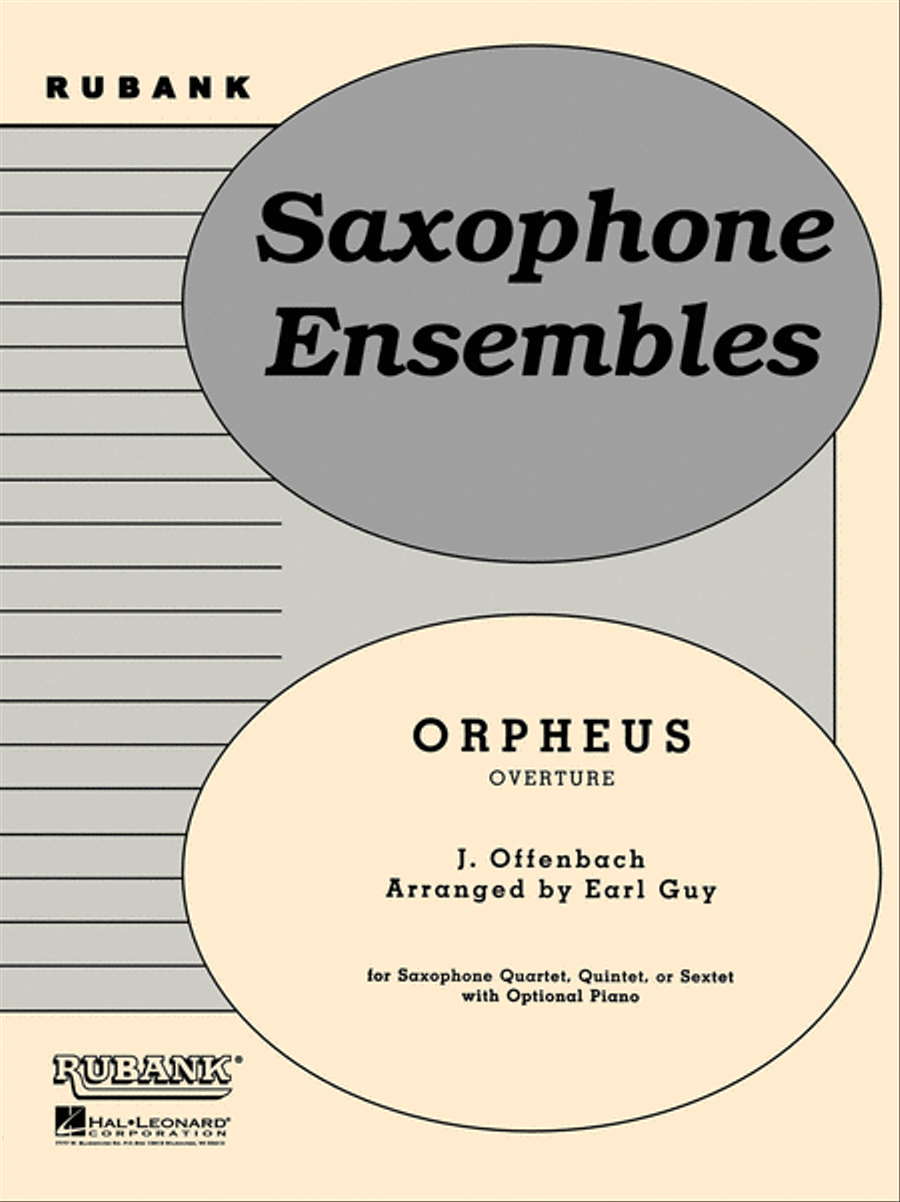 Orpheus Overture Saxophone Ensemble scores gallery preview page 1