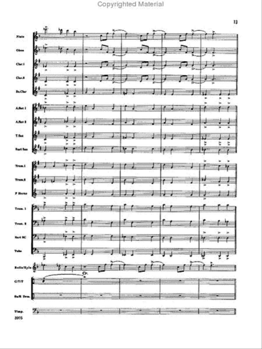 Academic Pageant Academic Pageant Concert Band scores gallery preview page 13