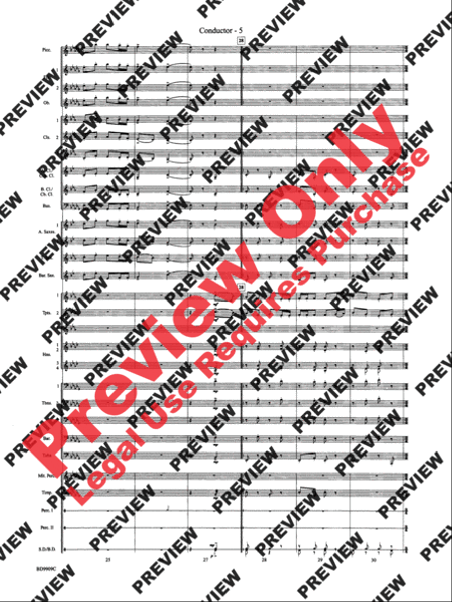 I'm Seventeen Come Sunday Concert Band scores gallery preview page 27