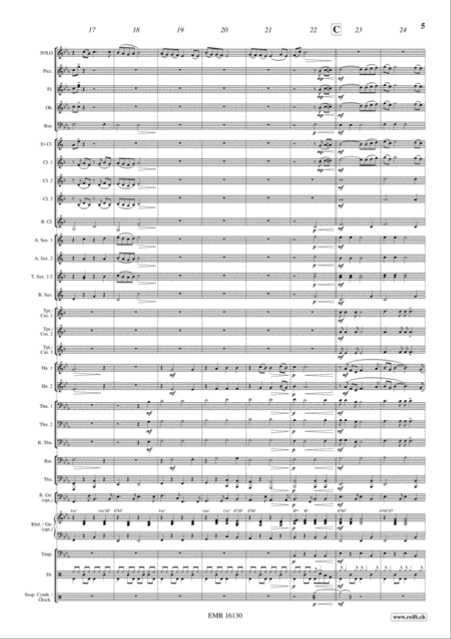 Just One Just One Concert Band scores gallery preview page 6