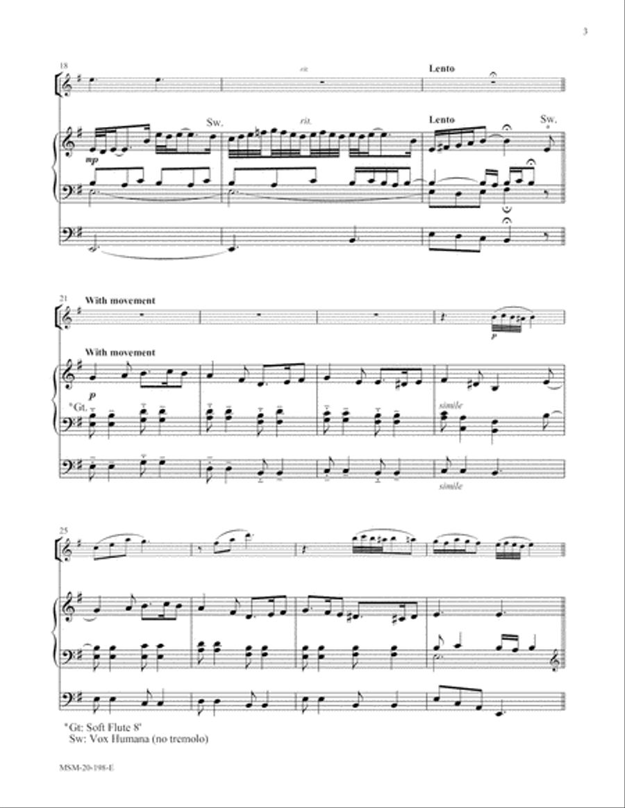 Greensleeves (What Child Is This) Organ scores gallery preview page 3