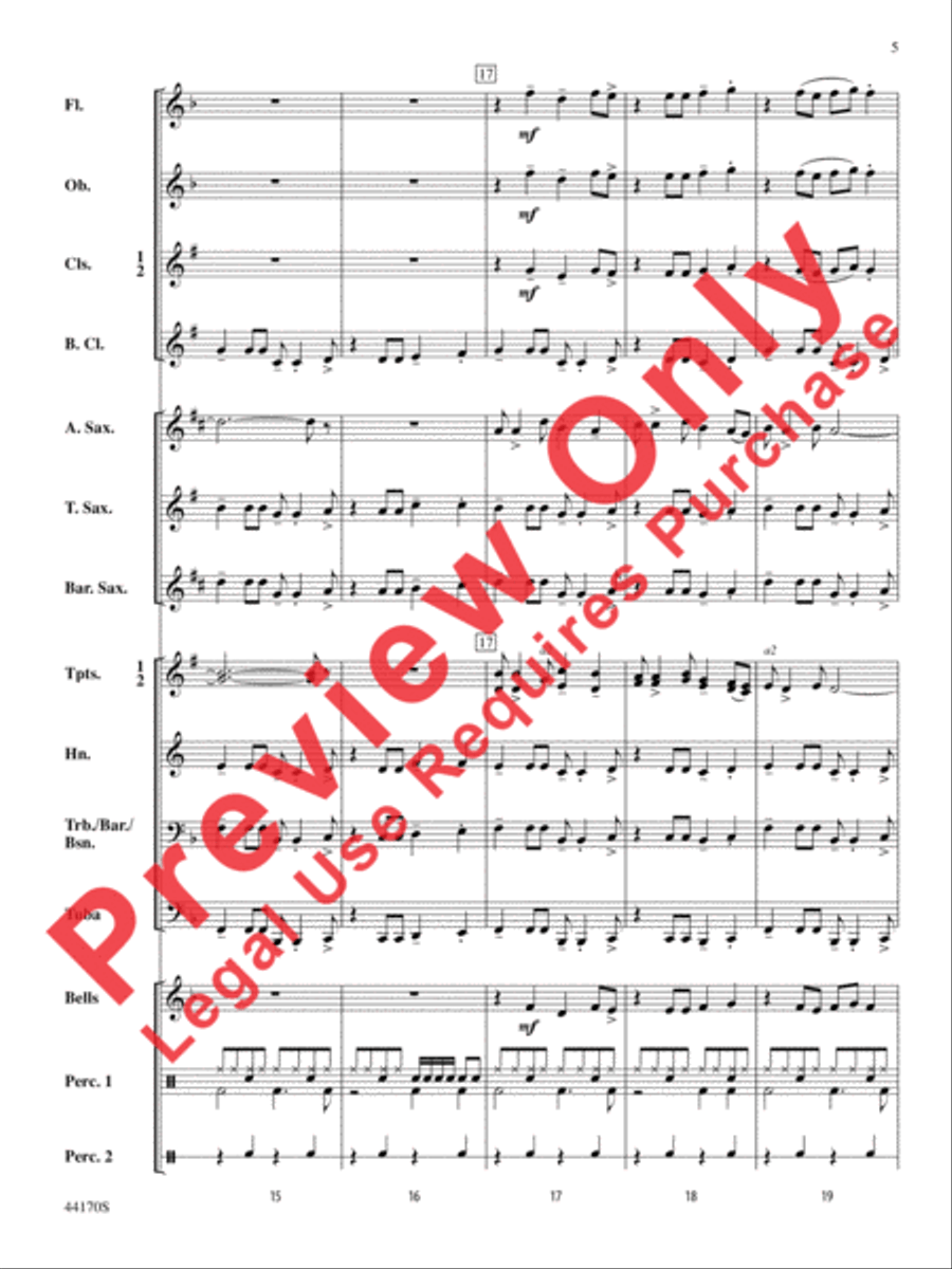 Fiesta Rock Fiesta Rock Concert Band scores gallery preview page 6