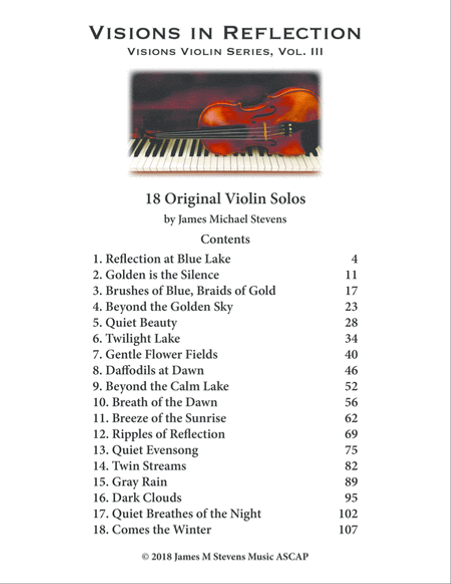 Violin Visions Series Vol. III - 