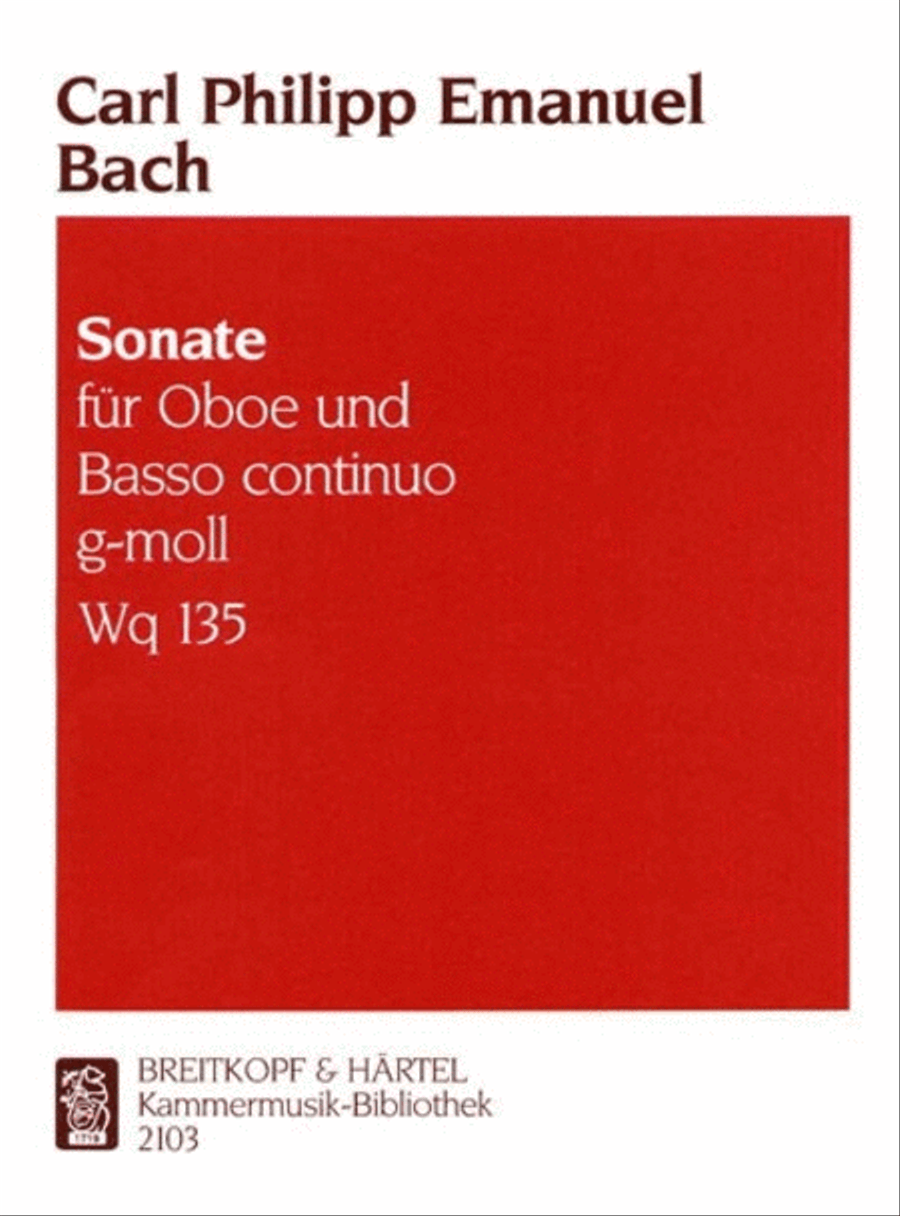Sonata in G minor Wq 135 Piano scores gallery preview page 1