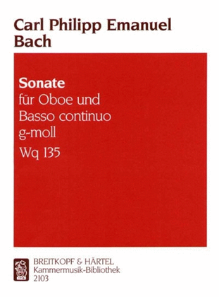 Sonata in G minor Wq 135