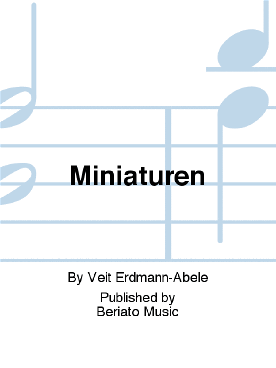 Miniaturen Flute scores gallery preview page 1