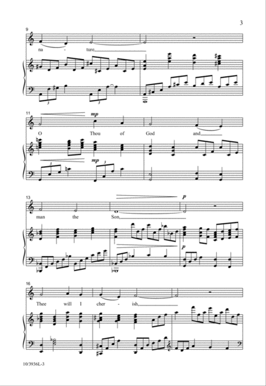 Fairest Lord Jesus 4-Part scores gallery preview page 4