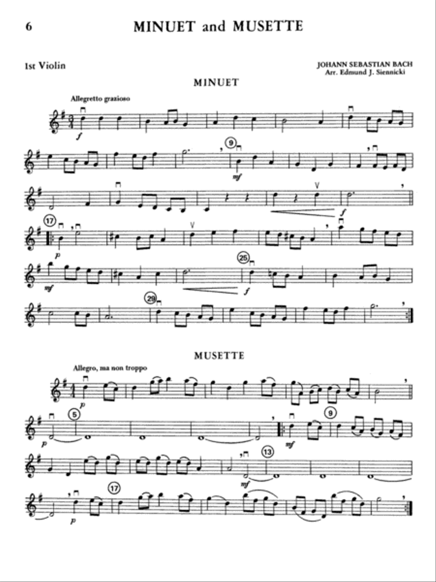Highland/Etling Violin Quartet Series: Set 1: 1st Violin Violin scores gallery preview page 6