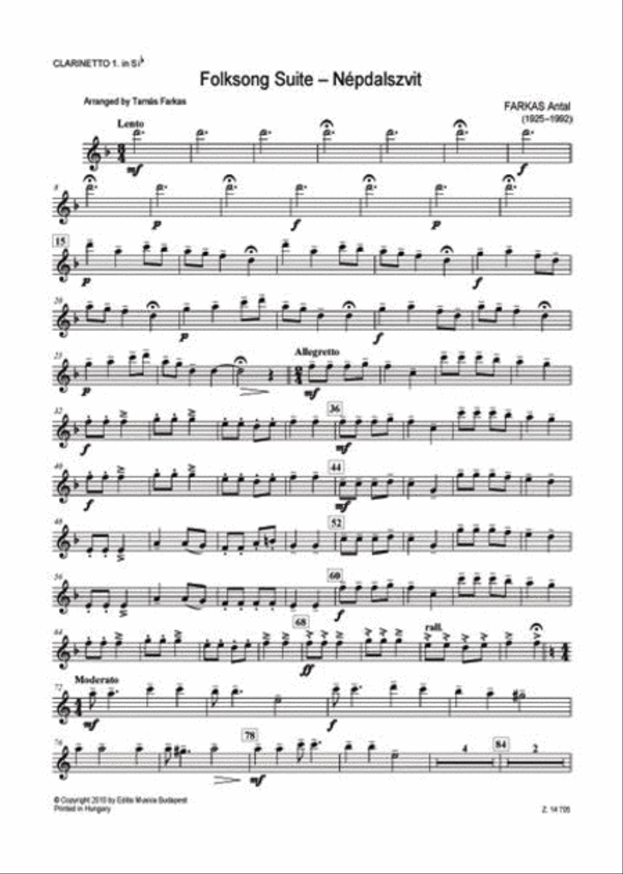 Folksong Suite Concert Band scores gallery preview page 2