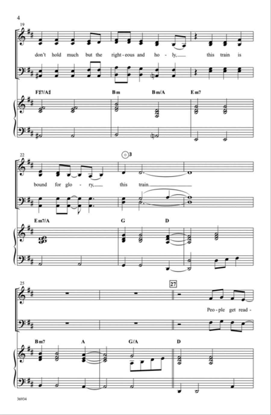 People Get Ready Choir scores gallery preview page 4