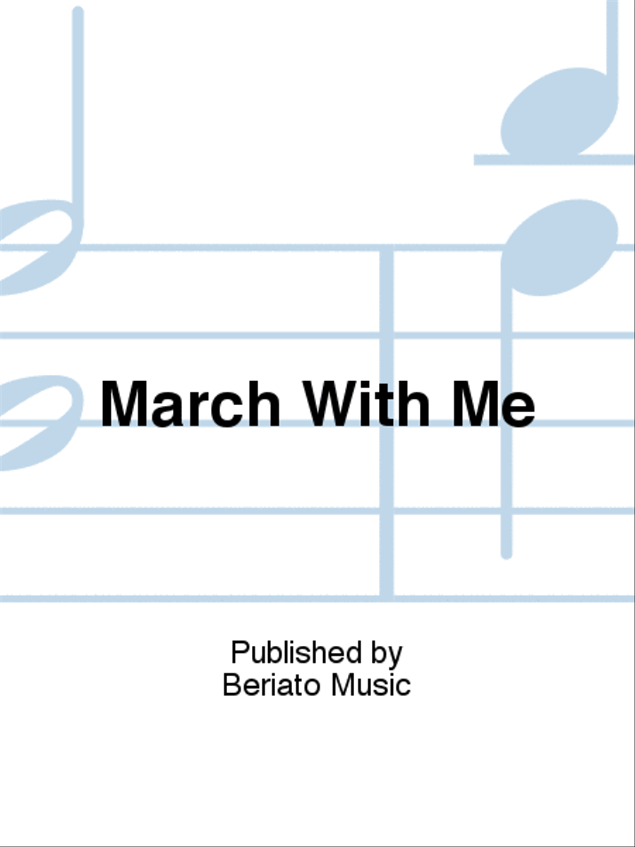 March With Me Piano, Vocal, Guitar scores gallery preview page 1