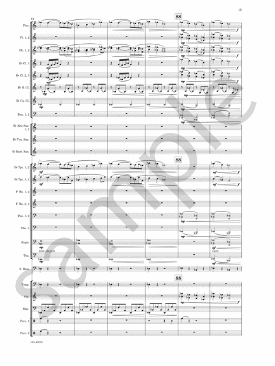 Grand Mesa Concert Band scores gallery preview page 16