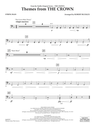 Themes from "The Crown" - String Bass