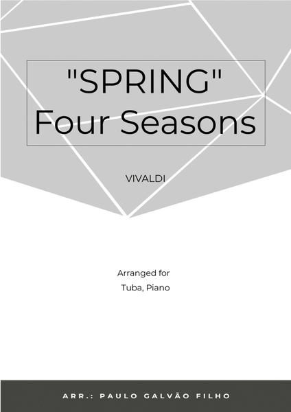 SPRING - FOUR SEASONS - TUBA & PIANO image number null