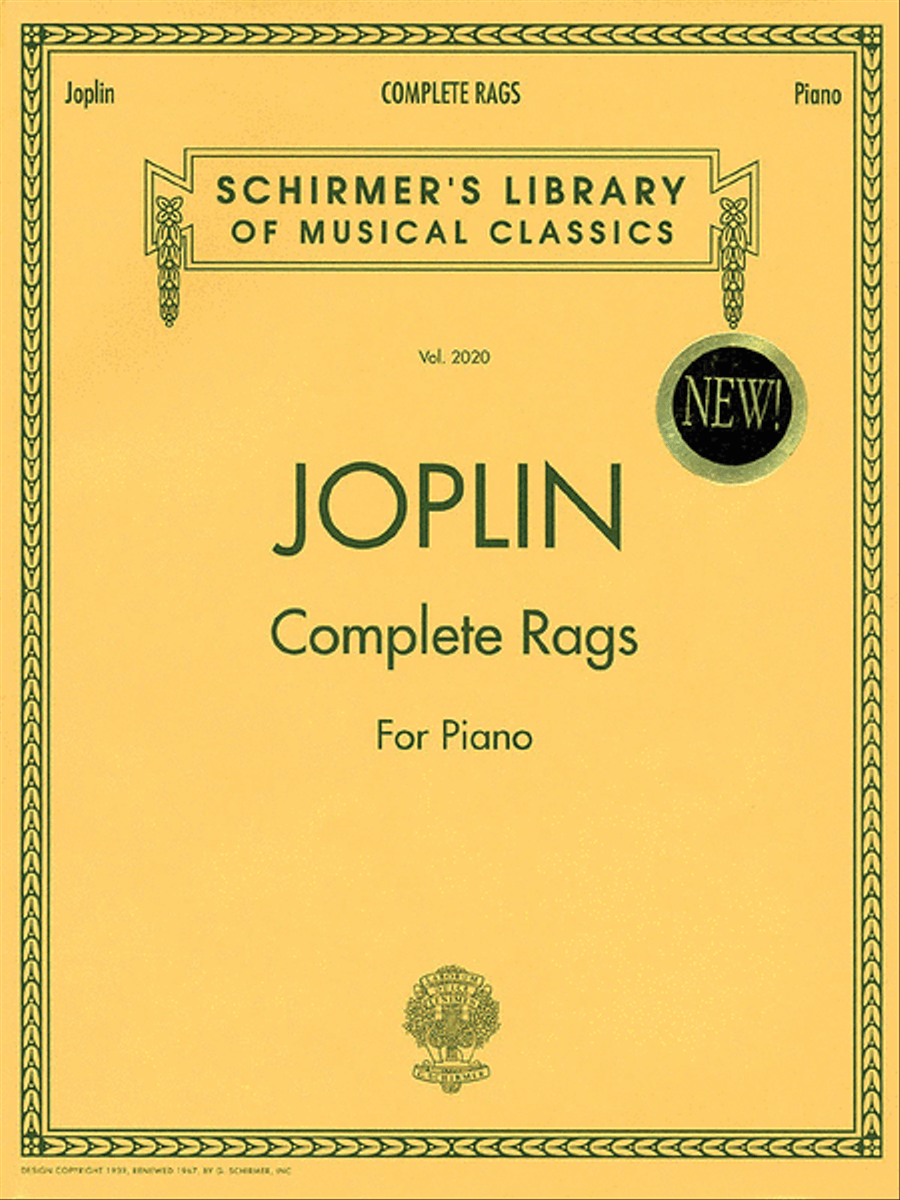 Joplin – Complete Rags for Piano Piano Solo scores gallery preview page 1