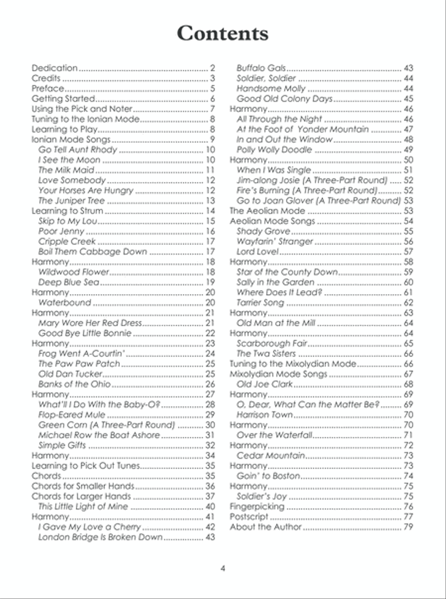Complete Children's Dulcimer Method Mountain Dulcimer scores gallery preview page 5