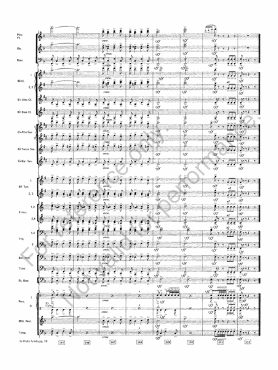 Symphonic Variations On 'In Dulci Jubilo' Concert Band scores gallery preview page 25