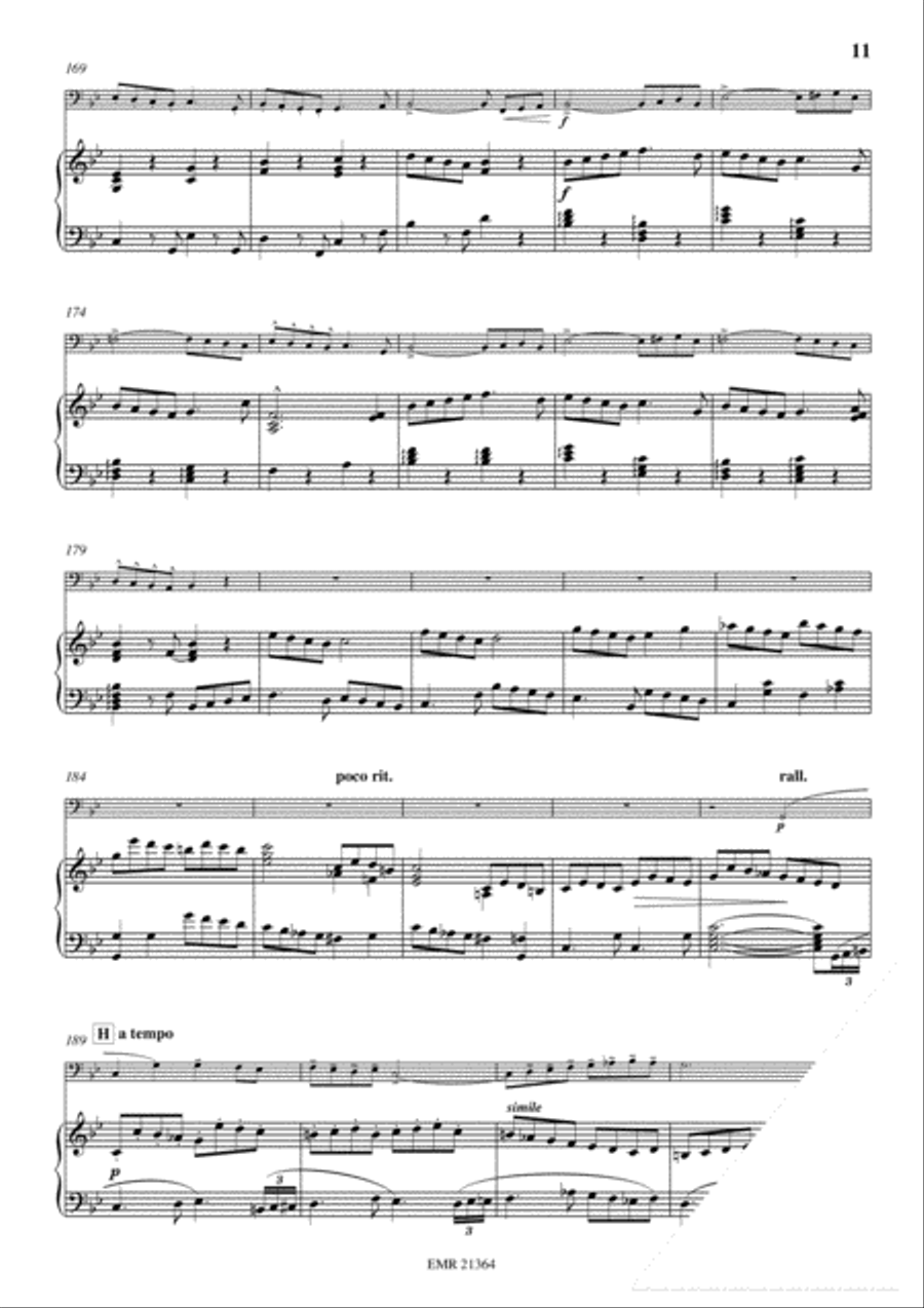 Concerto No. 4 Bass Trombone scores gallery preview page 11