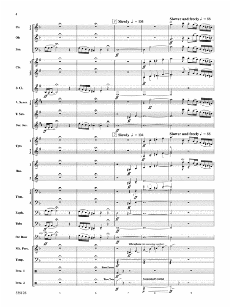 Toccata and Fugue in D Minor Concert Band scores gallery preview page 3