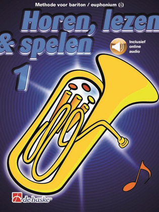 Book cover for Horen, lezen & spelen 1 bariton/euphonium TC