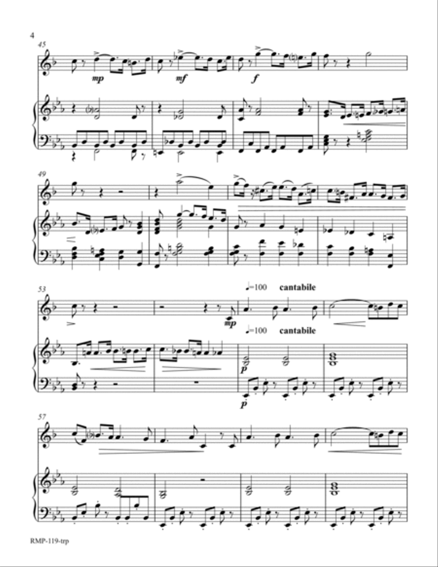 Verdi - Triumphal March from Aida (for Trumpet with piano accompaniment) Verdi - Triumphal March from Aida (for Trumpet with piano accompaniment) B-Flat Trumpet scores gallery preview page 4