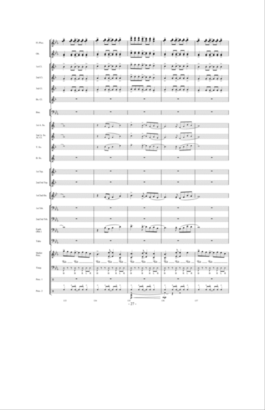 Forever Shining Concert Band scores gallery preview page 26