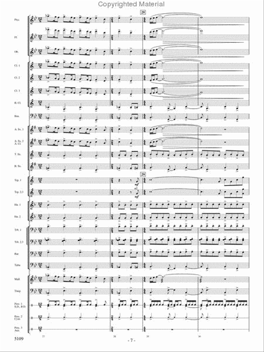 As If On Wings Concert Band scores gallery preview page 6