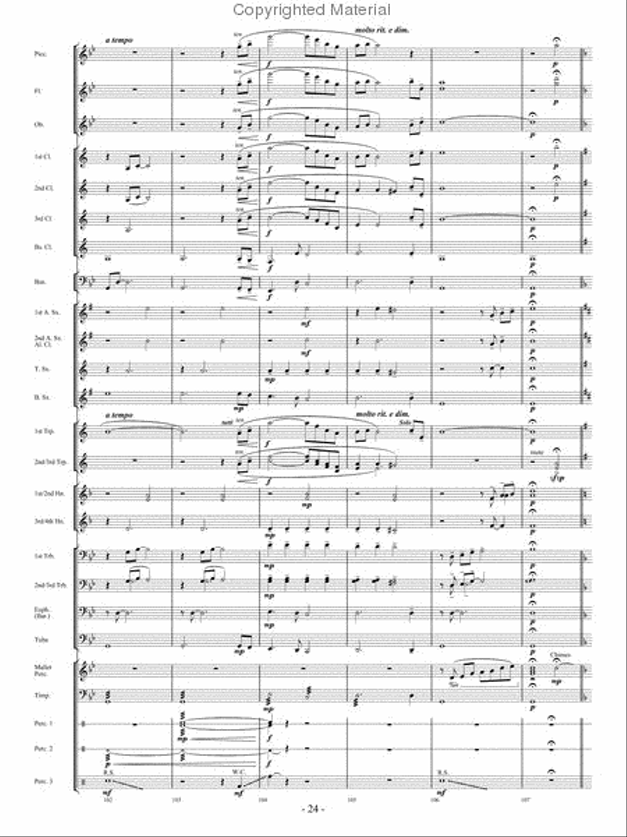 When The Tears Fell When The Tears Fell Concert Band scores gallery preview page 23