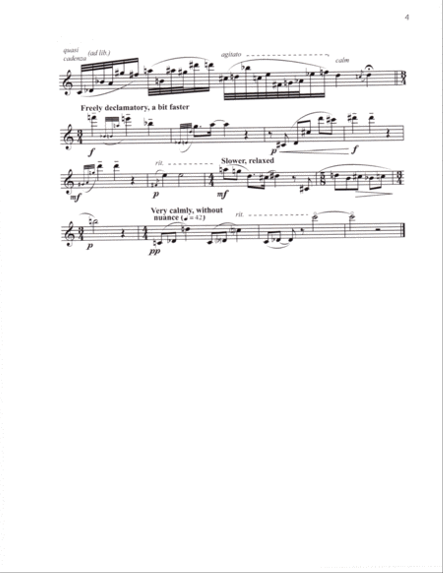 Statements for Solo Flute Flute Solo scores gallery preview page 4