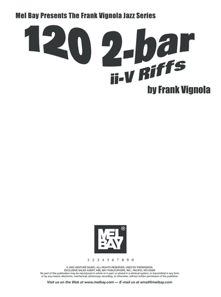 120 2-Bar II-V Riffs
