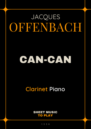 Offenbach - Can-Can - Bb Clarinet and Piano (Full Score and Parts)