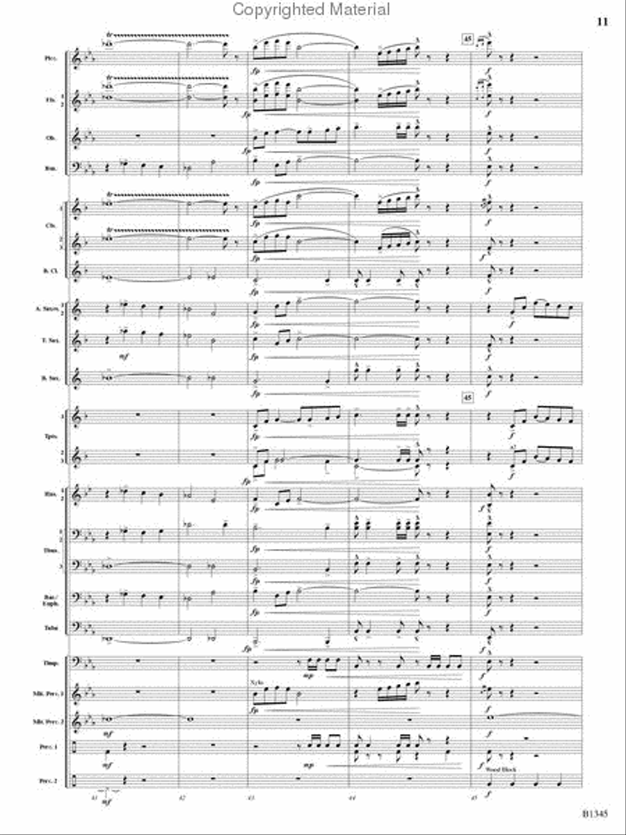 Fanfare and Jubilation Concert Band scores gallery preview page 10