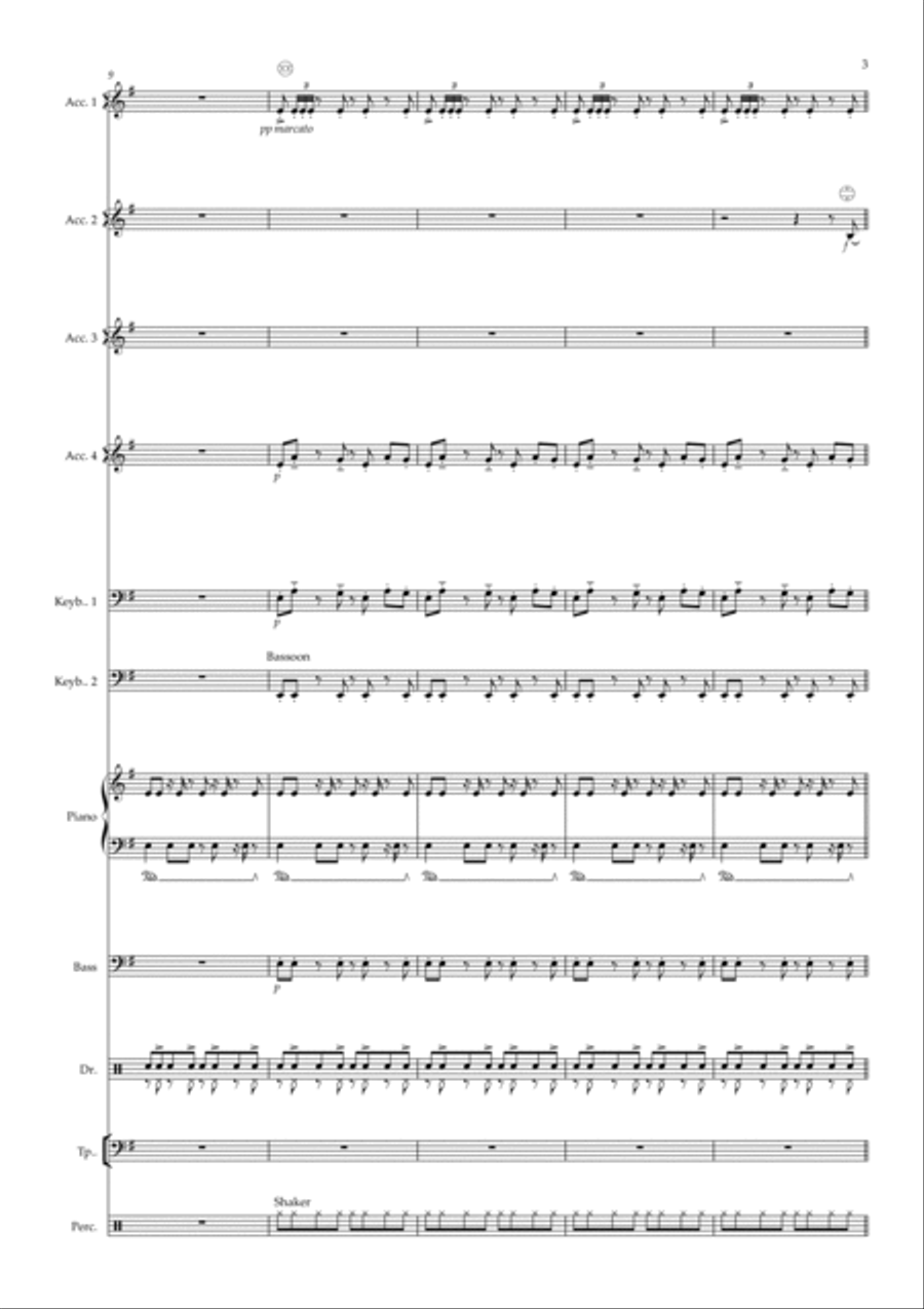 Zu Asche, Zu Staub Large Ensemble scores gallery preview page 3