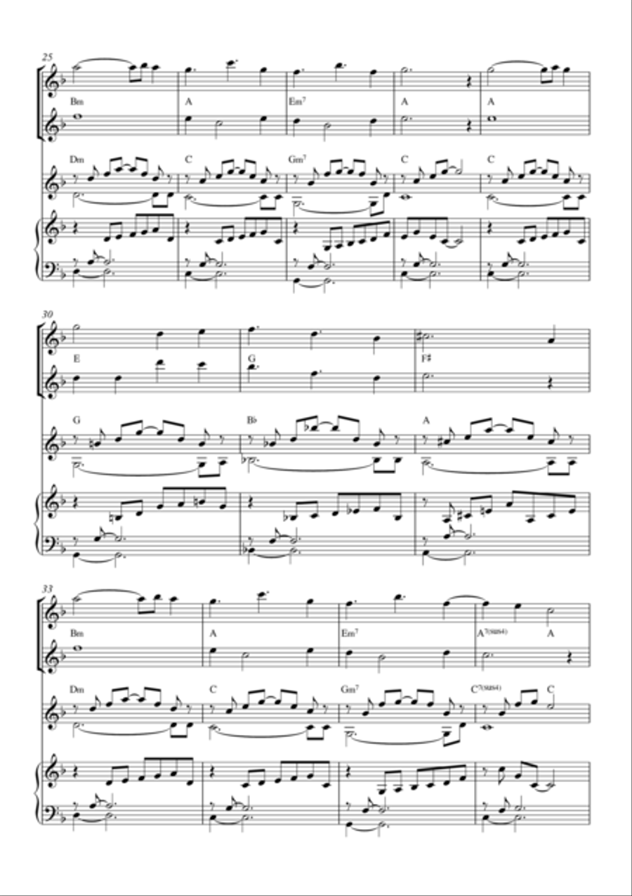 Instrumental Interlude 2'55 for 2 flutes, guitar and/or piano by Simon Peberdy image number null