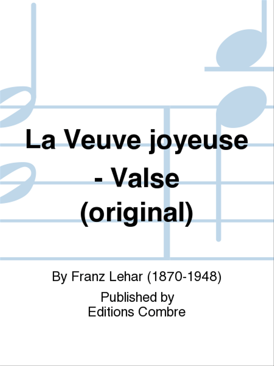 La Veuve joyeuse - Valse (original) Violin Solo scores gallery preview page 1