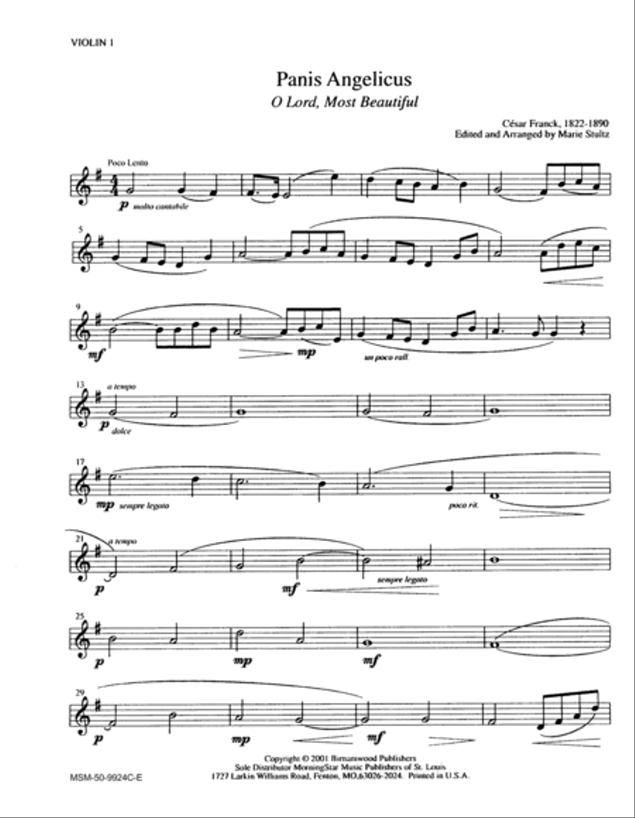 Panis Angelicus Choir scores gallery preview page 1