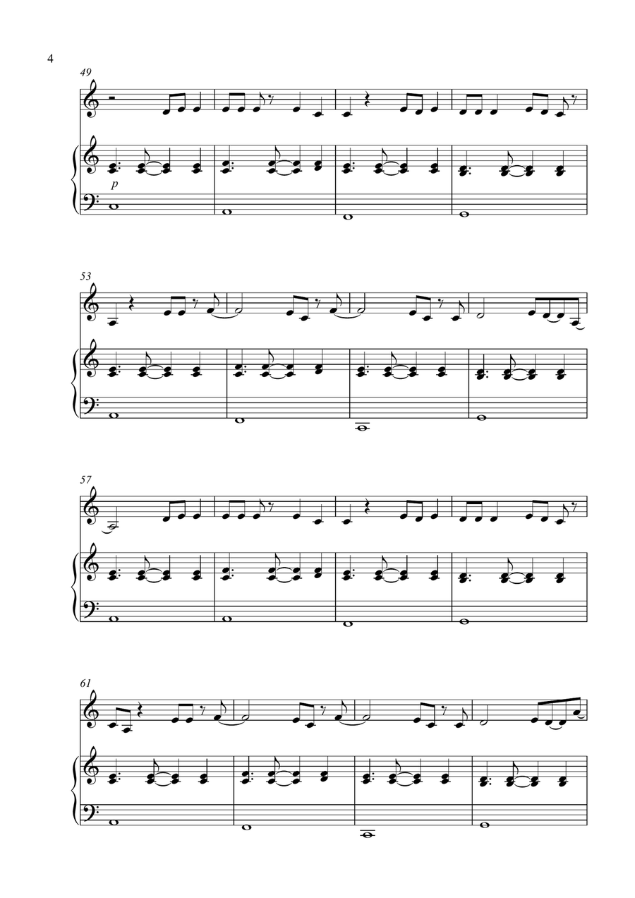 All Of Me Violin Solo scores gallery preview page 4