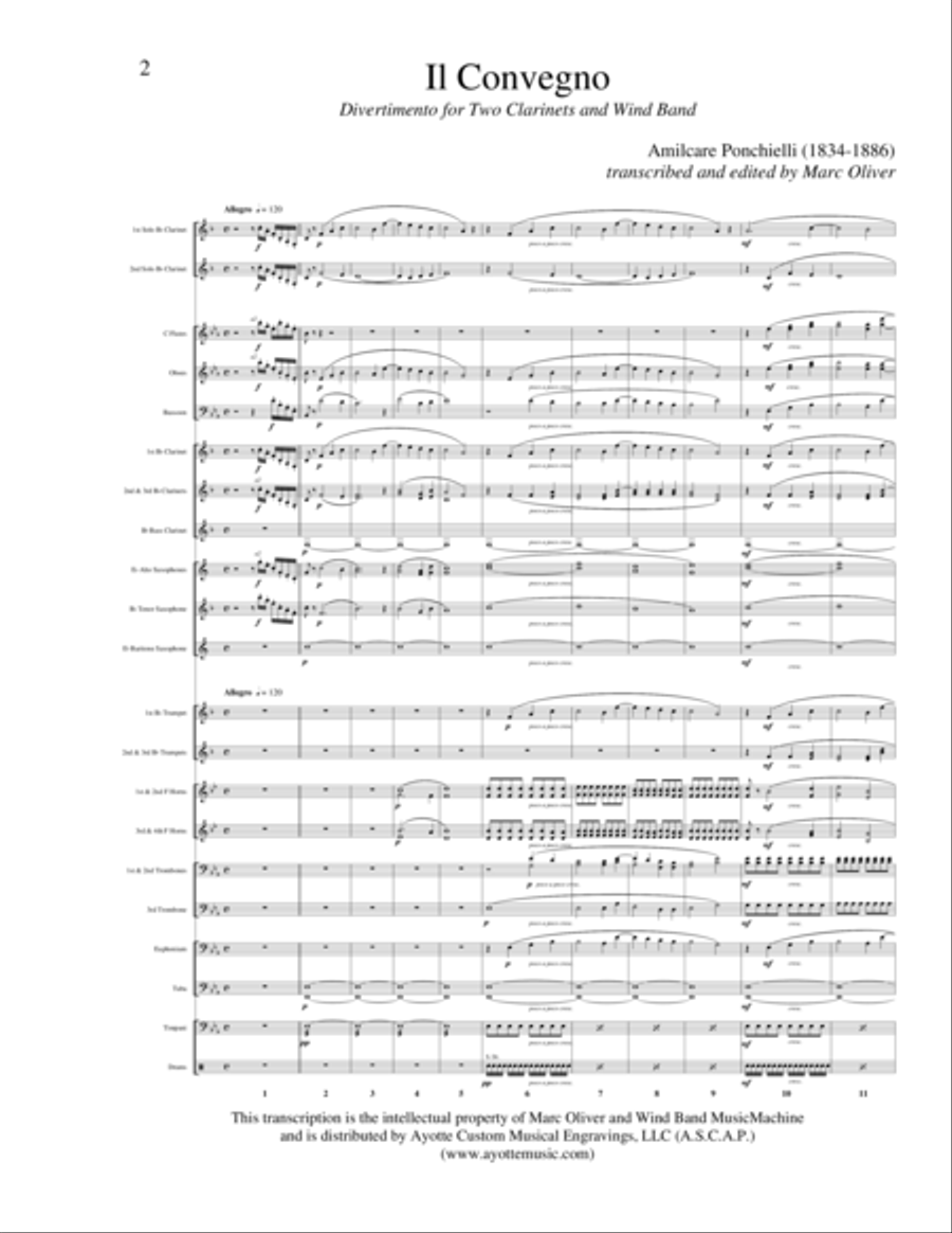 Il Convegno Concert Band scores gallery preview page 1