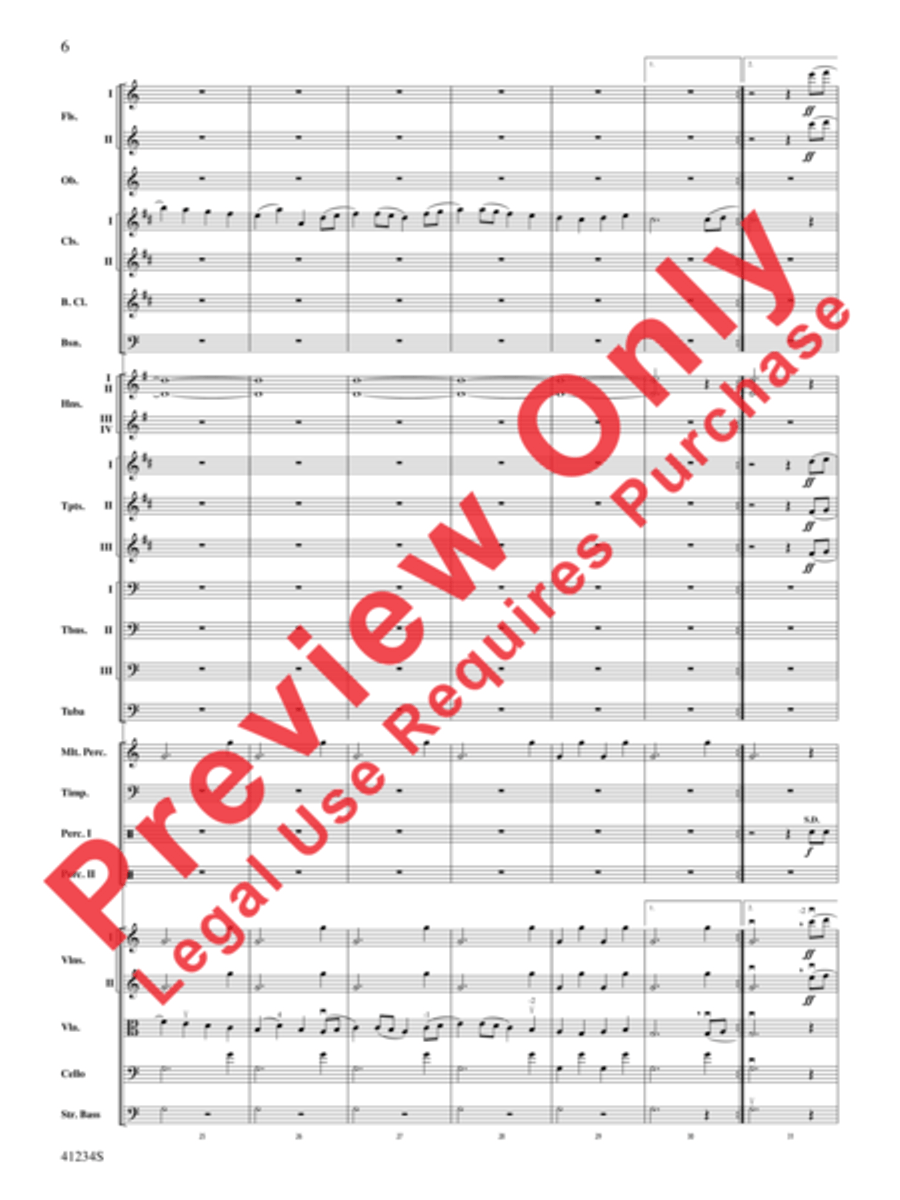 A Dance of Clowns Full Orchestra scores gallery preview page 7