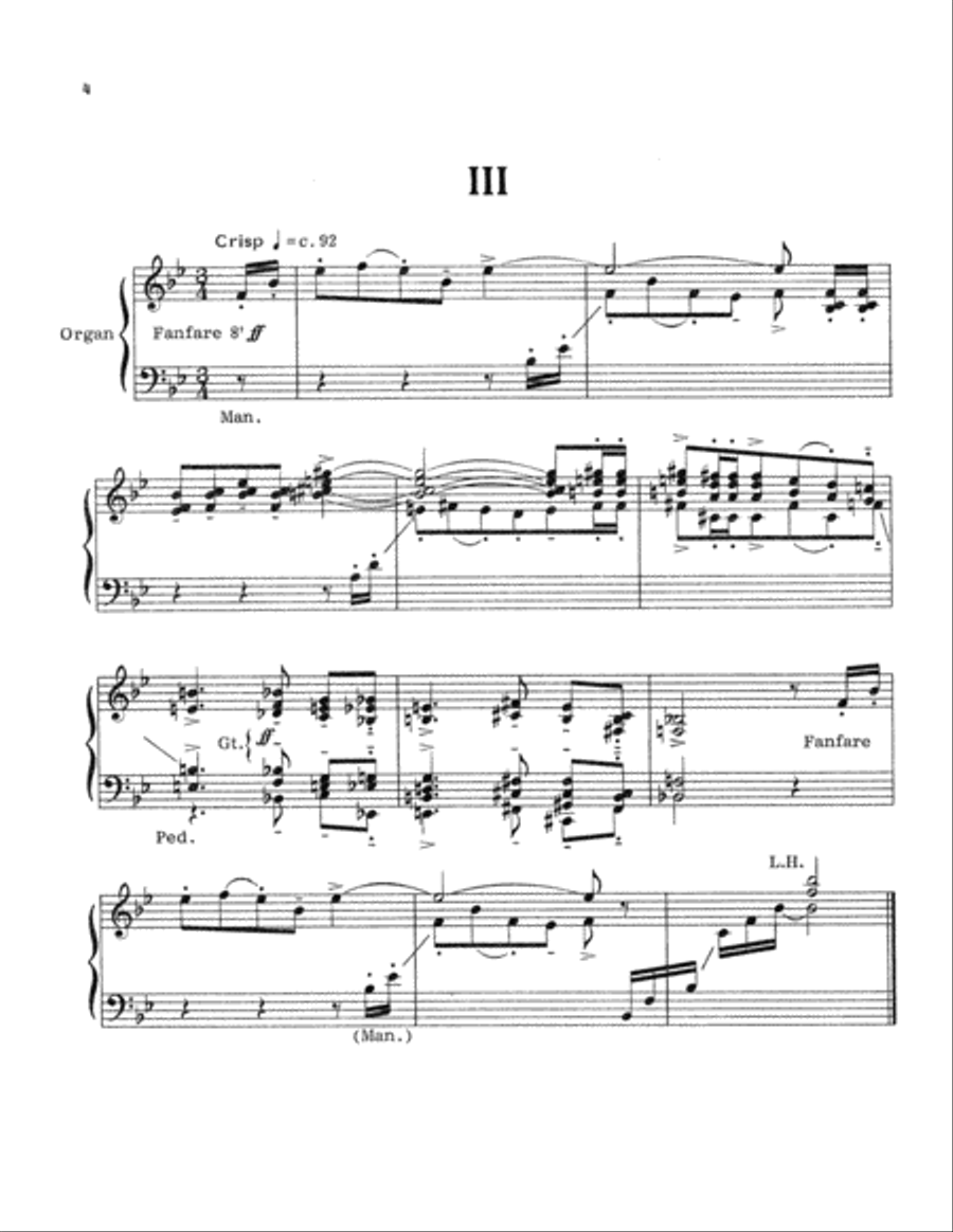 Fanfares and Flourishes Organ scores gallery preview page 4