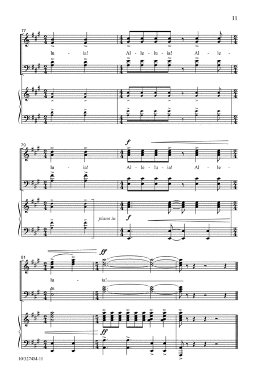 Alleluia, Amen! 4-Part scores gallery preview page 11