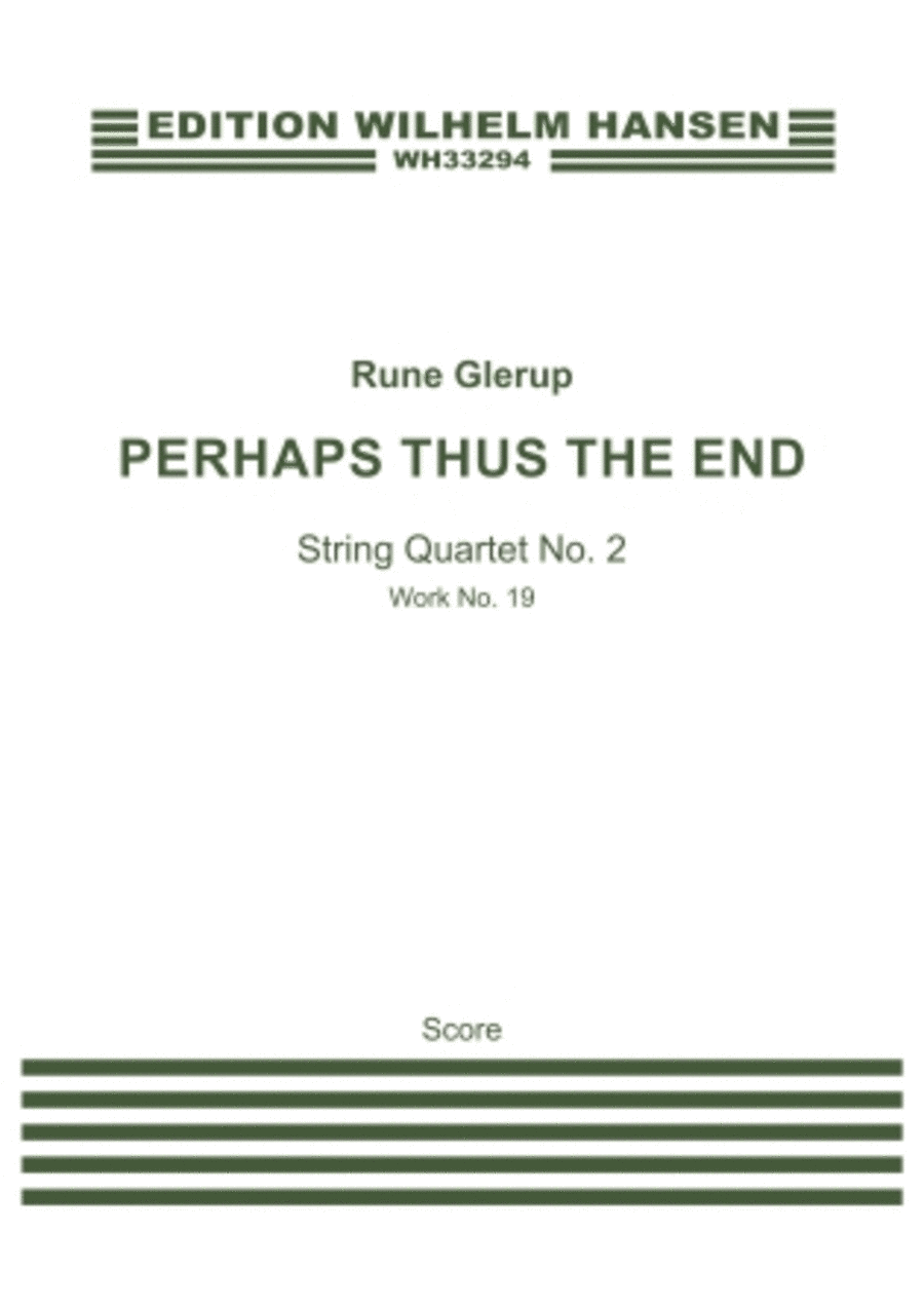 String Quartet No. 2 - Perhaps Thus The End String Quartet scores gallery preview page 1