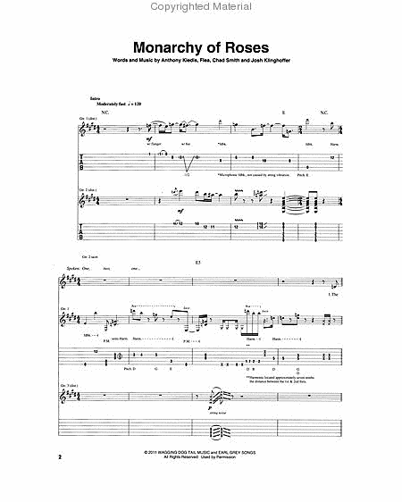 Red Hot Chili Peppers - I'm with You by The Red Hot Chili Peppers Electric Guitar - Sheet Music