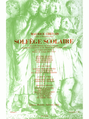 Solfege Scolaire Vol.1 (voice Solo)
