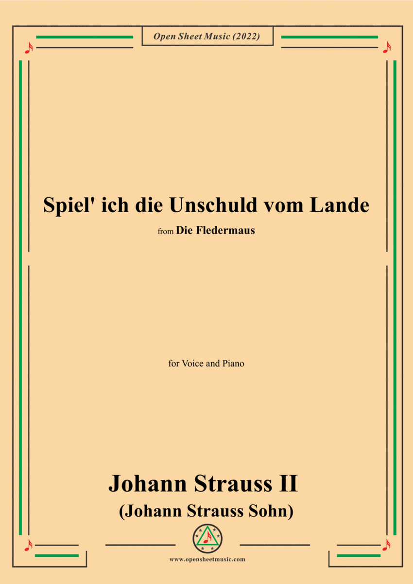 Johann Strauss II-Spiel' ich die Unschuld vom Lande(No.14) image number null