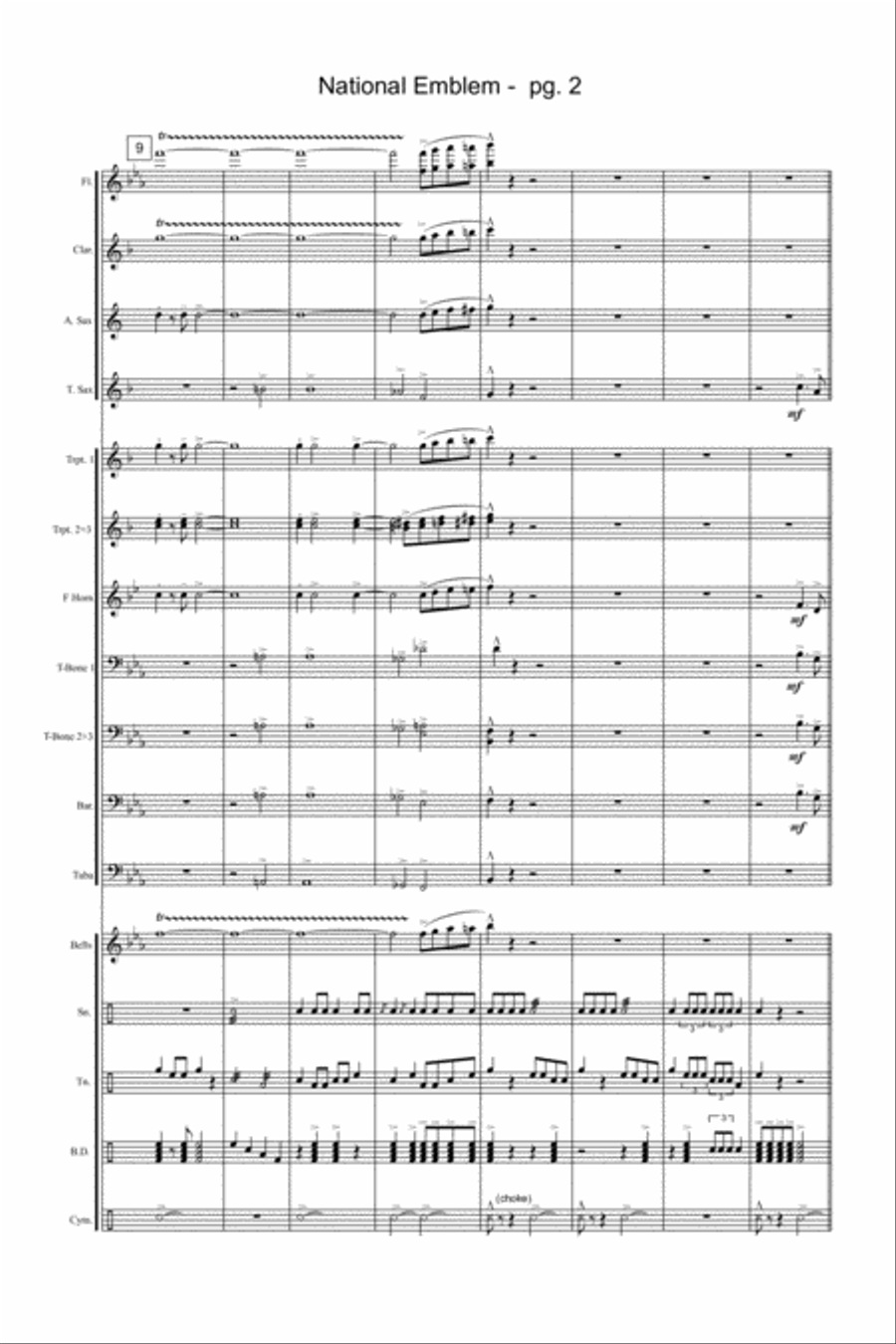 National Emblem National Emblem Marching Band scores gallery preview page 3