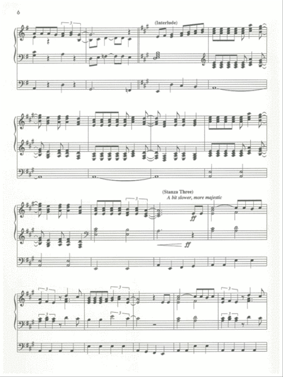 Three Global Songs Organ Solo scores gallery preview page 5