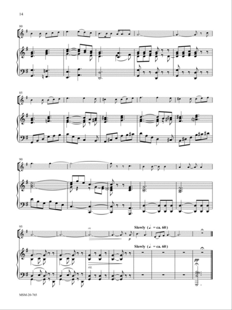 Savior, Like a Shepherd Lead Us Three Hymn Settings for Trumpet and Organ Trumpet scores gallery preview page 8